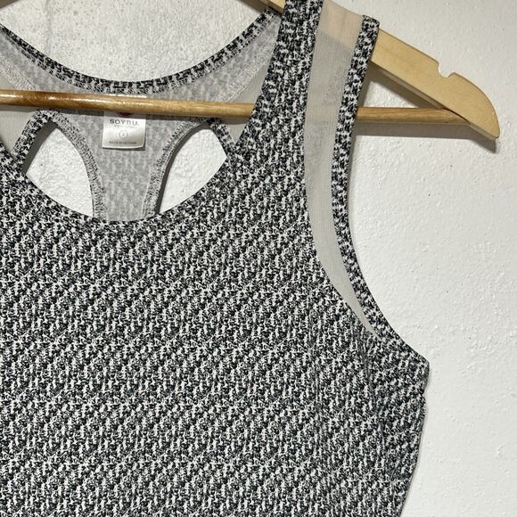 Soybu Womens Athletic Shirt Top Sz. Small Gray White Yoga Workout Training - Picture 4 of 16